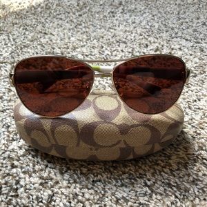 Coach aviator sunglasses